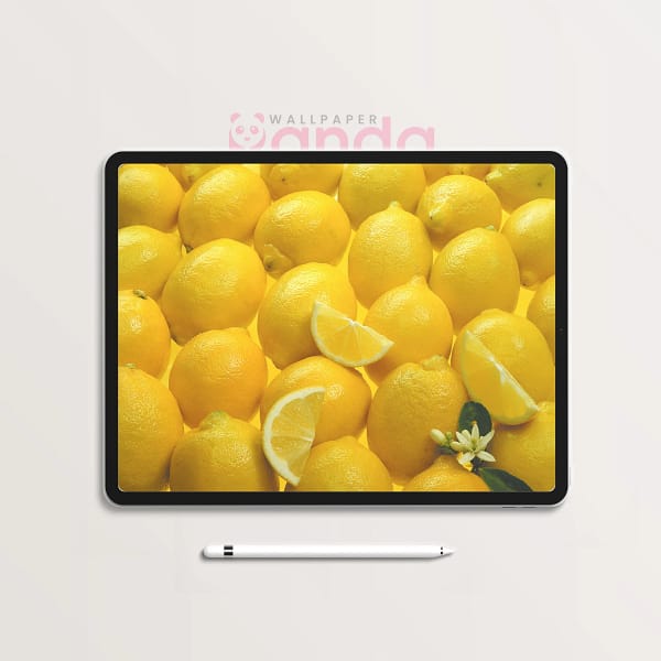 Beautiful Close-up Lemons Tablet Wallpaper