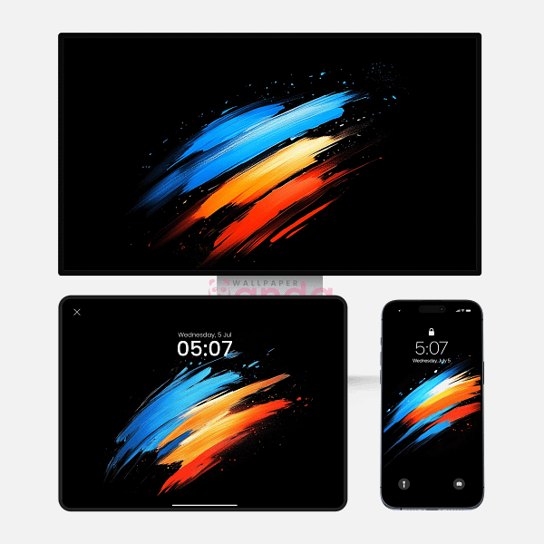 Colorful Dynamic Light Flares 3-in-1 Wallpapers