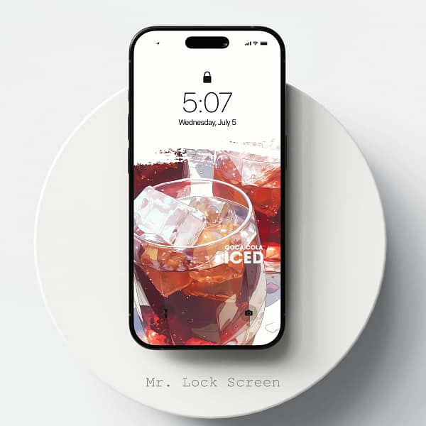 Cool Down with Iced Cola Mobile Wallpaper