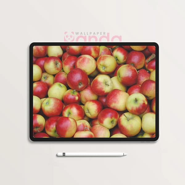 Crisp Juicy Orchard Apples Tablet Wallpaper