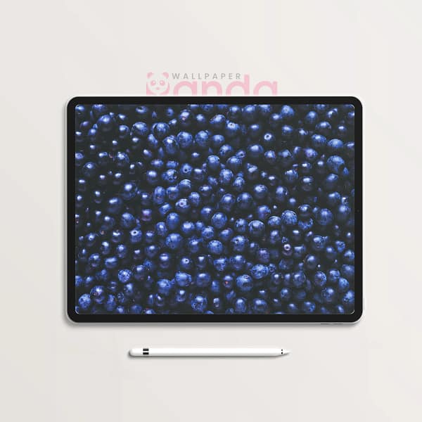 Delicious & Dark Blueberries Tablet Wallpaper