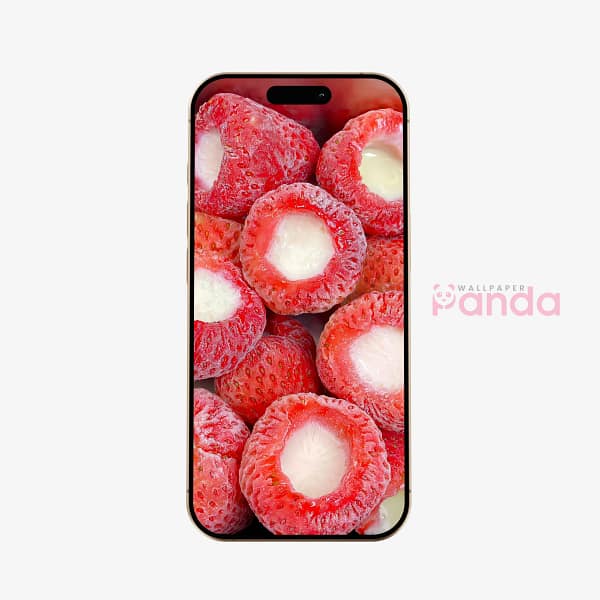 Freeze-dried Strawberries Mobile Phone Wallpaper