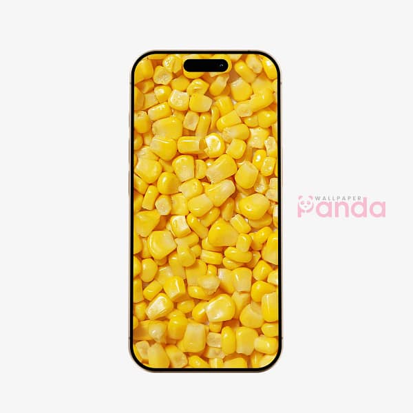 Golden Crunchy Sweet Corn Kernels Mobile Phone Wallpaper