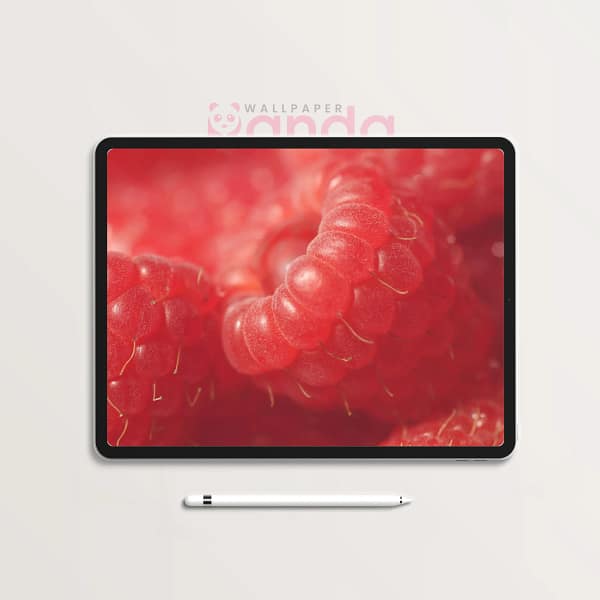 Juicy Ruby Sweet Raspberry Tablet Wallpaper