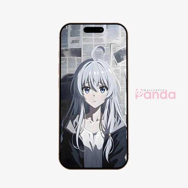 Melancholic Anime Girl Portrait Phone Wallpaper Melancholic Anime Girl Portrait Phone Wallpaper