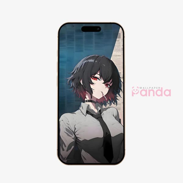 Moody Anime Girl Lollipop Phone Wallpaper