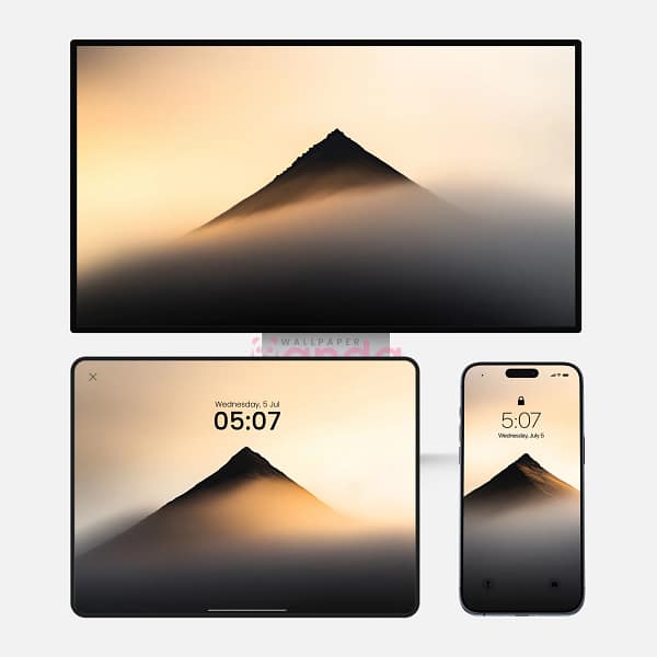 Sunrise Over the Mountain Gel 3-in-1 Wallpapers