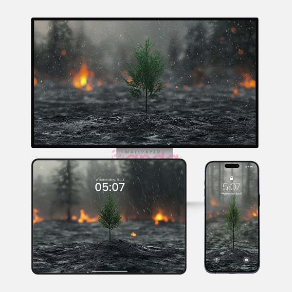 The Resilience of Nature 3-in-1 Wallpapers