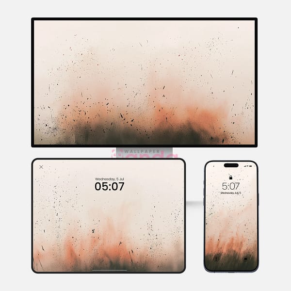 Tropical Bush Fire Background 3-in-1 Wallpapers