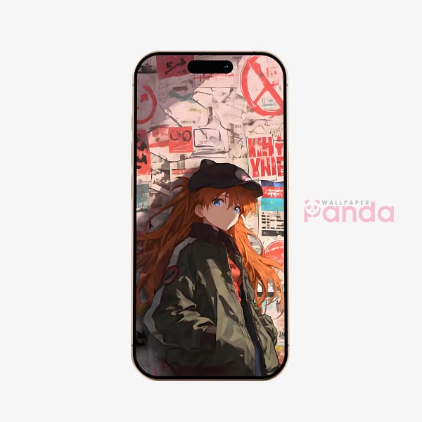 Urban Anime Girl Gritty Street Phone Wallpaper