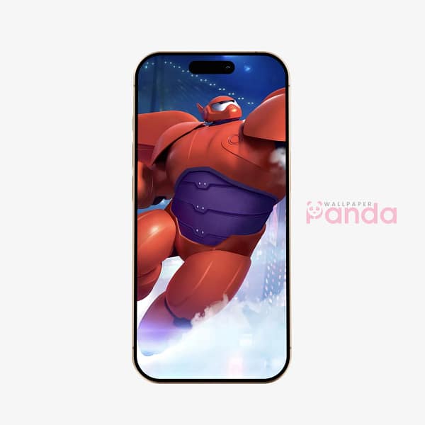 Baymax Aerial Hero Phone Wallpaper