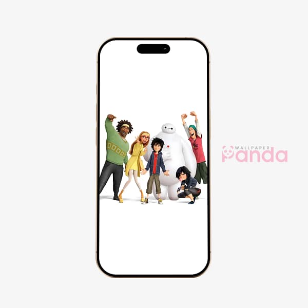 Baymax & Hiro Hero Squad Phone Wallpaper