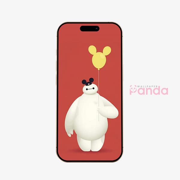 Baymax & Mickey Mouse Balloon Phone Wallpaper