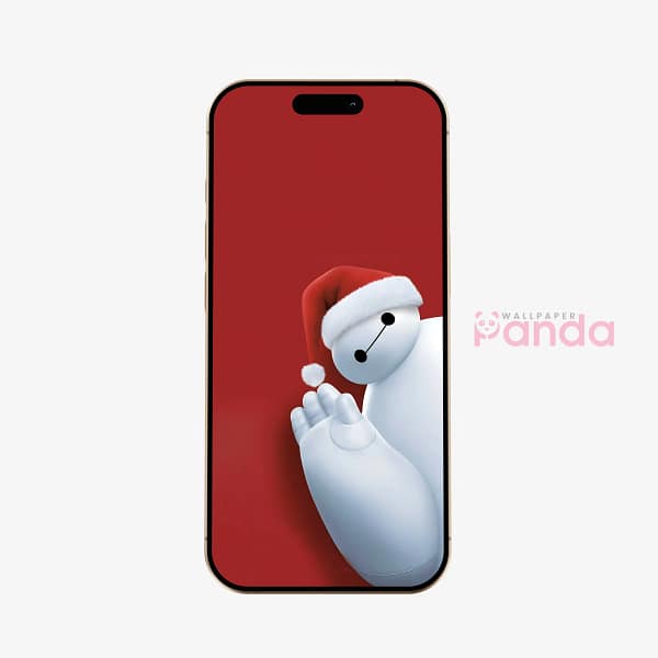Baymax Santa Hat Holiday Phone Wallpaper Baymax Santa Hat Holiday Phone Wallpaper