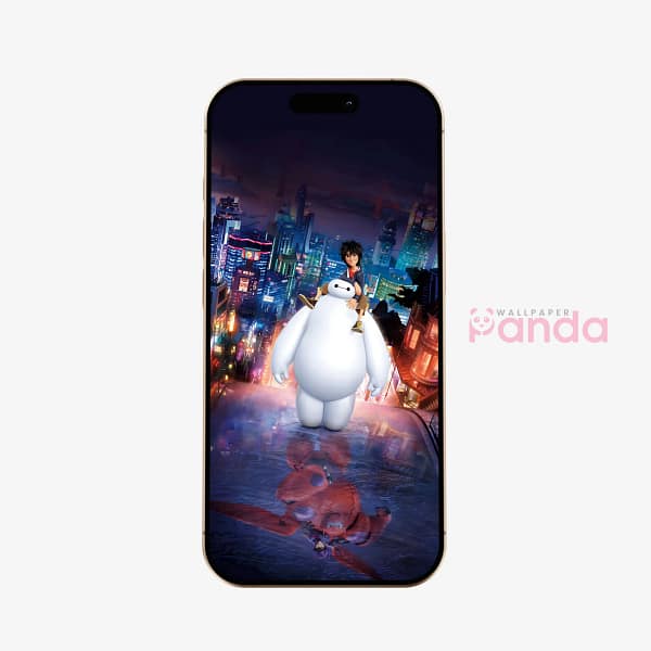 Big Hero 6 Baymax & Hiro Hamada Dynamic Phone Wallpaper