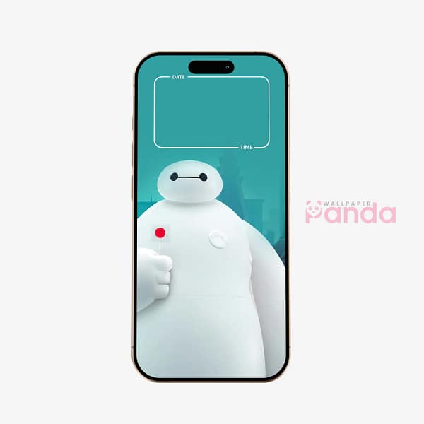 Big Hero 6 Baymax Towering Movie Poster Phone Wallpaper