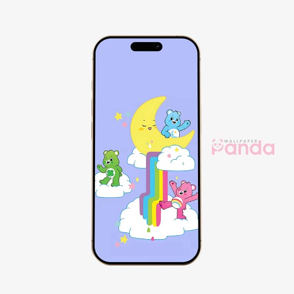 Care Bears Moonlit Rainbow Phone Wallpaper