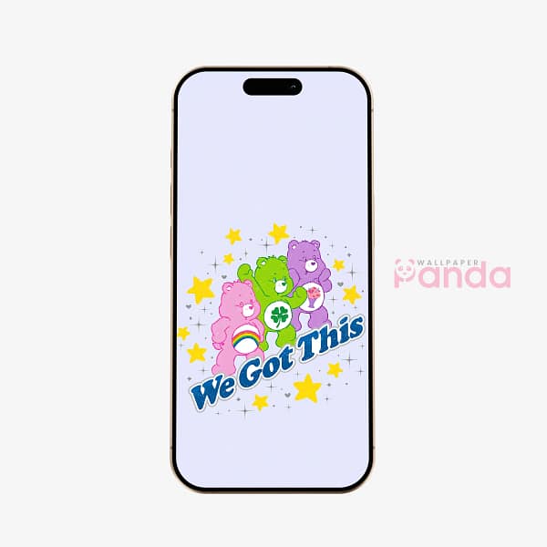 Care Bears Trio “We Got This” Phone Wallpaper