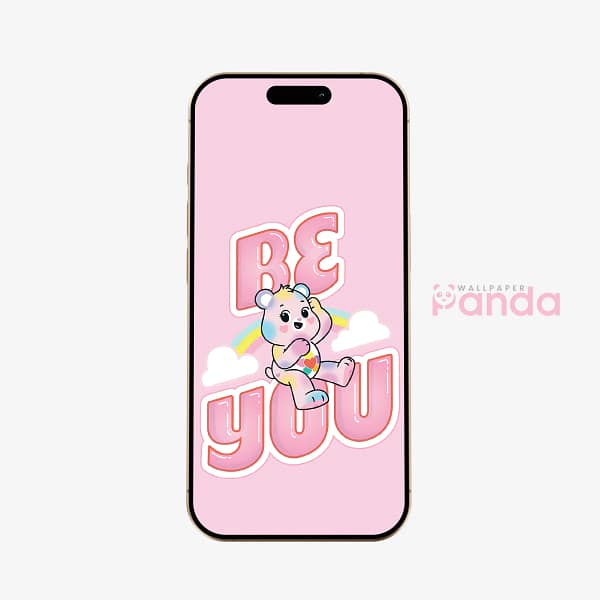 Cheer Bear “Be You” Phone Wallpaper