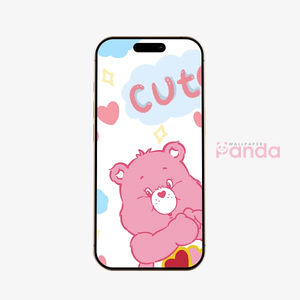 Cheer Bear “Cute” Cloud Phone Wallpaper