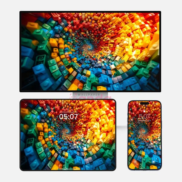 Colorful Lego Vortex 3-in-1 Wallpapers