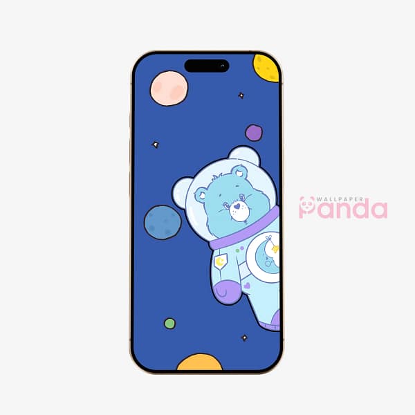 Cosmo Bear Space Adventure Phone Wallpaper Cosmo Bear Space Adventure Phone Wallpaper