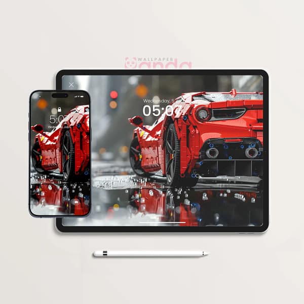 Ferrari LEGO Mini Red Car 2-in-1 Wallpapers