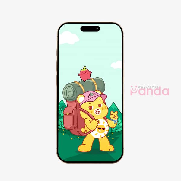 Funshine Bear Adventure Hike Phone Wallpaper