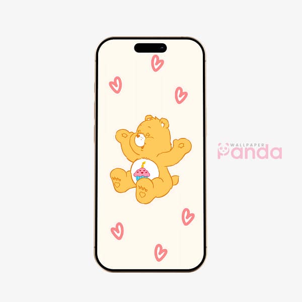 Funshine Bear Cupcake Phone Wallpaper