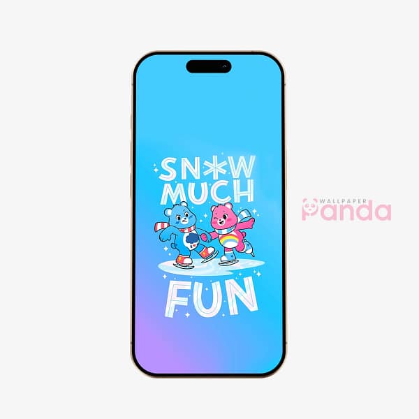 Funshine & Grumpy Bears Ice Skating Phone Wallpaper Funshine & Grumpy Bears Ice Skating Phone Wallpaper