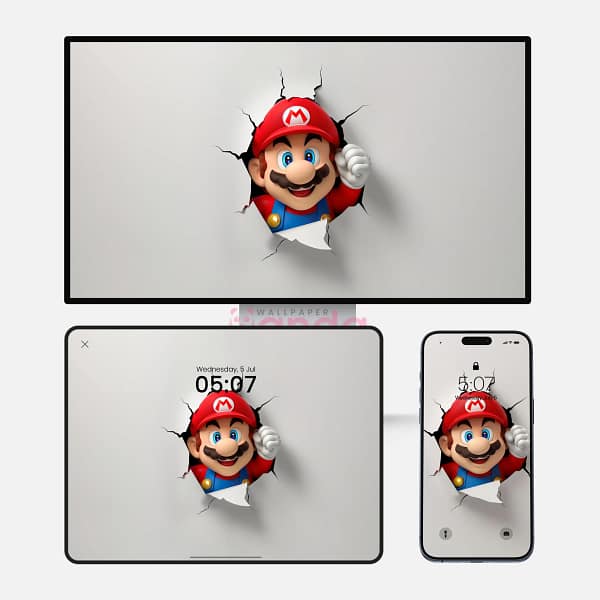 Go Mario Papercraft 3-in-1 Wallpapers