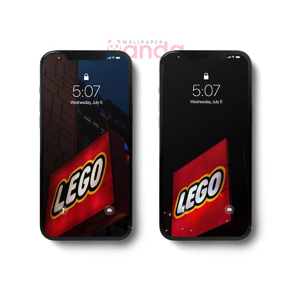 Late Night Street LEGO Phone Wallpaper