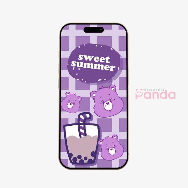 Lavender Bears Sweet Summer Phone Wallpaper Lavender Bears Sweet Summer Phone Wallpaper