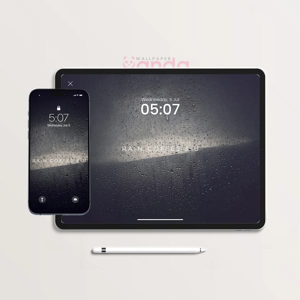 Rain Coffee & U Moody 2-in-1 Wallpaper