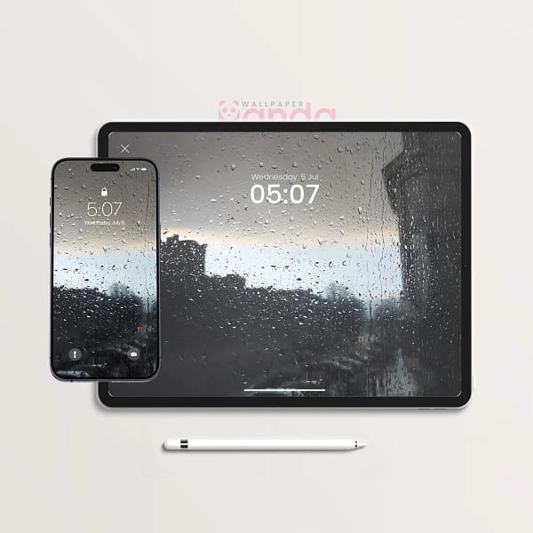 Rainy Window Melancholic Aesthetic 2-in-1 Wallpaper