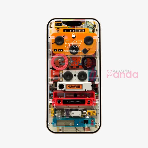 Rugged Electronics Circuit Case Phone Wallpaper