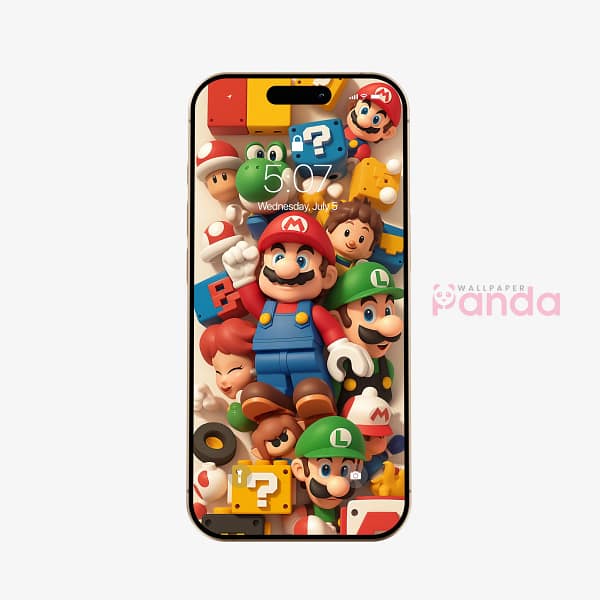 Super Mario Odyssey Figurines Phone Wallpaper