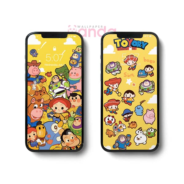 Toy Story Colorful Adventure Phone Wallpaper