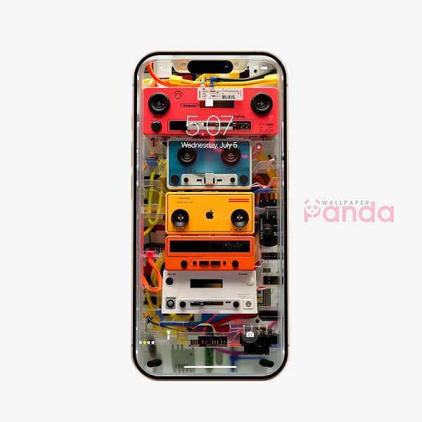 Vintage Cassette Apple Player Phone Wallpaper