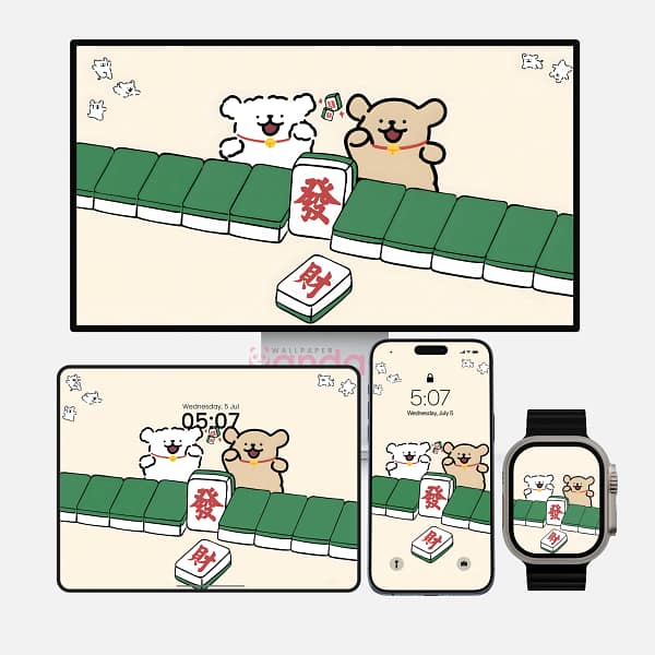 Furry Friends Harmony 4-in-1 Wallpapers