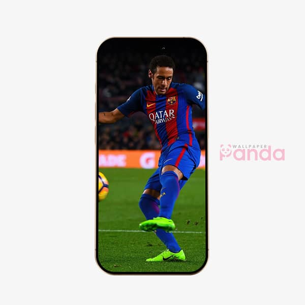 Neymar Jr. Parabolic Strike Soccer Phone Wallpaper