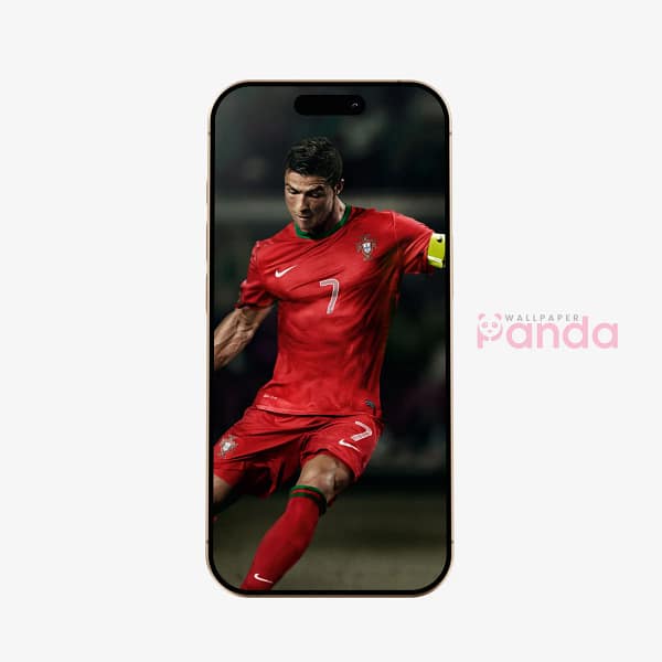 Cristiano Ronaldo Power Strike Soccer Phone Wallpaper