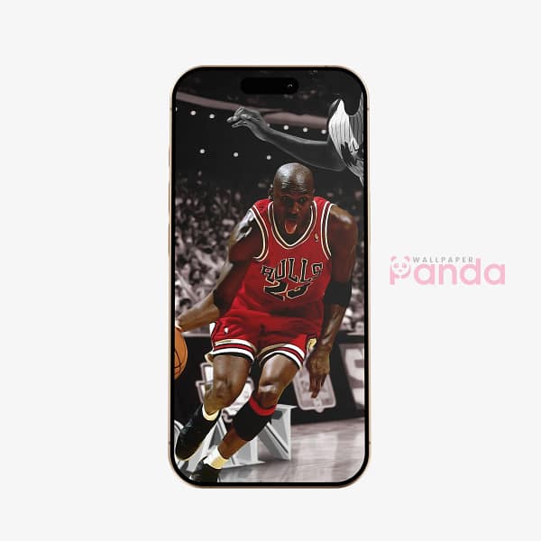 Michael Jordan Dynamic Motion Basketball Phone Wallpaper