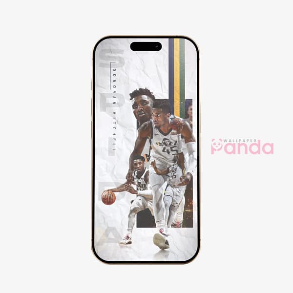 Donovan Mitchell Speed Motion Track & Field Inspired Phone Wallpaper