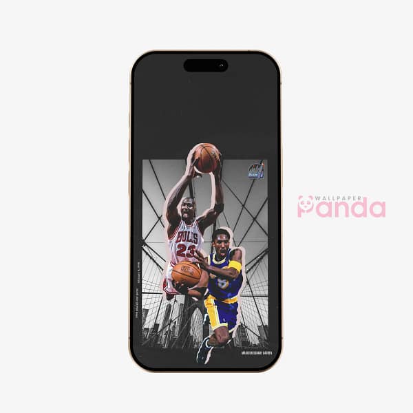 Dynamic Duo Basketball Court Phone Wallpaper