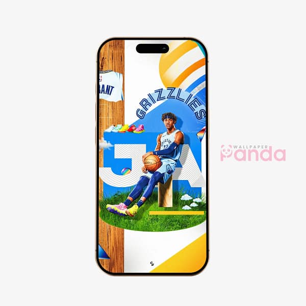 Ja Morant Contemplation on Court Basketball Phone Wallpaper