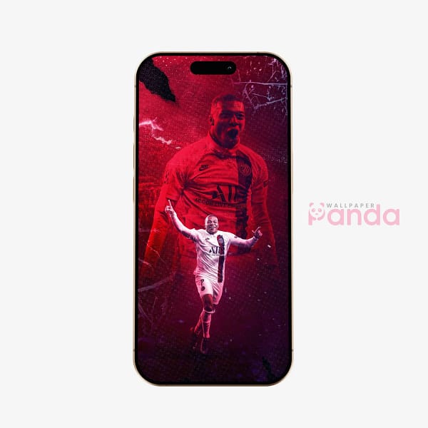 Kylian Mbappé Midfield Dominance Soccer Phone Wallpaper