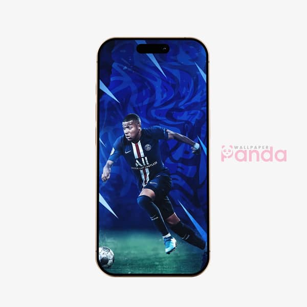 Kylian Mbappé Precision Play Soccer Phone Wallpaper