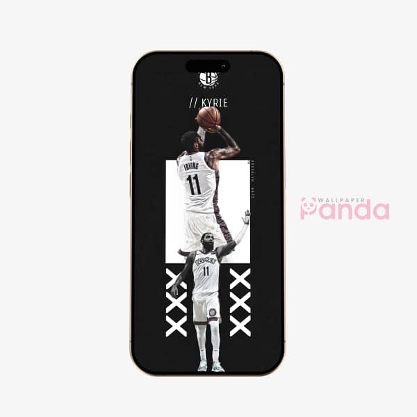 Kyrie Irving Floating Gravity Basketball Phone Wallpaper