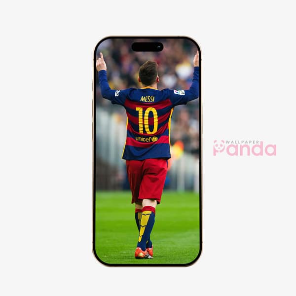Lionel Messi Victory Celebration Soccer Phone Wallpaper
